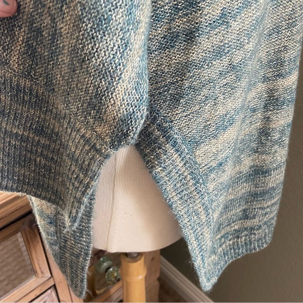 COPY - Anthropologie Field Flower Blue Cowl Neck Tunic Medium - Picture 7 of 10